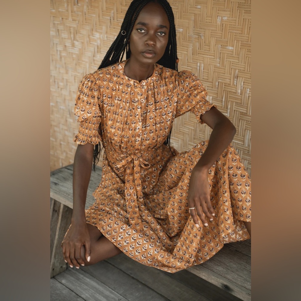 Daughters of India Prairie Dress in Autumn Size S